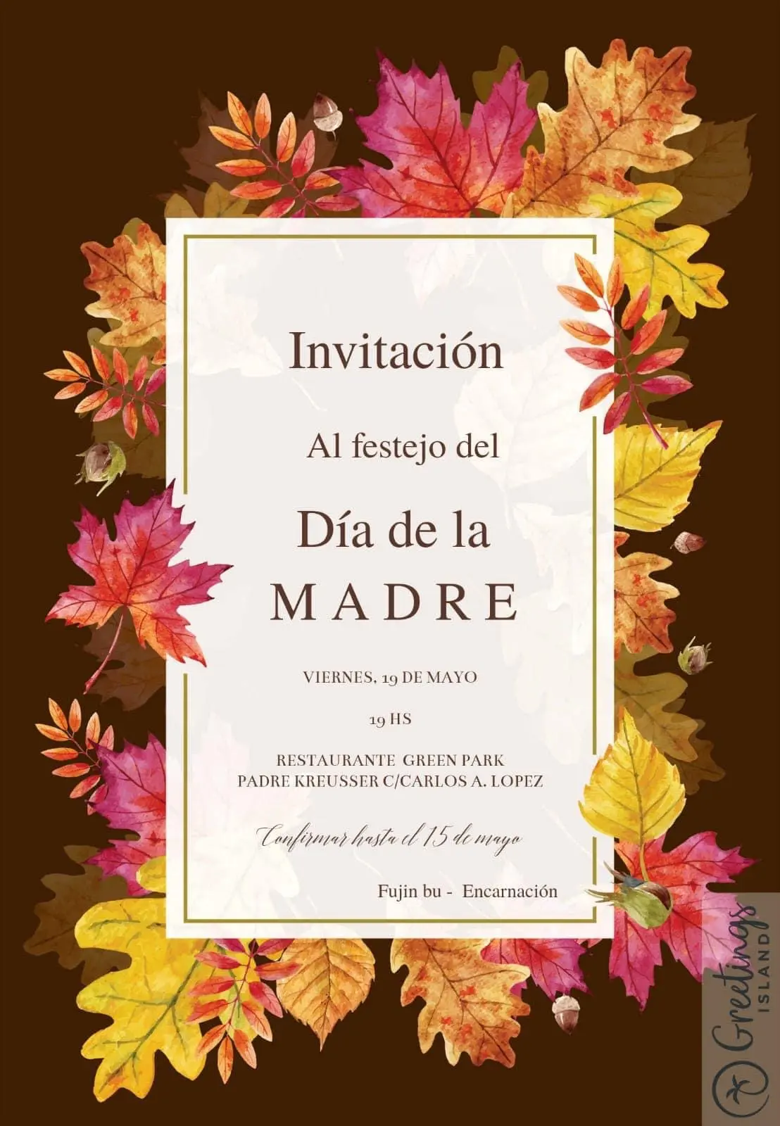 Cena por el día de la Madre