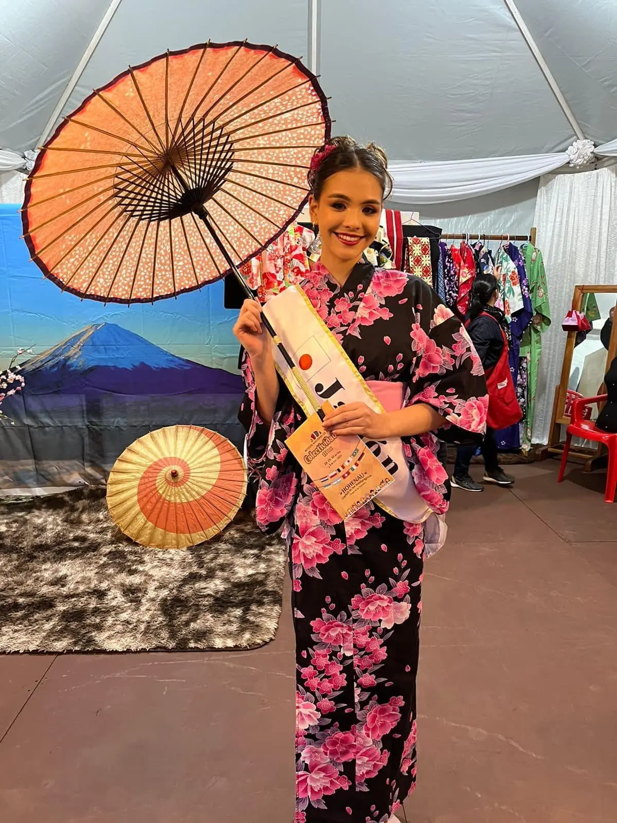 Representante de la Colectividad Japonesa en ExpoYguazu